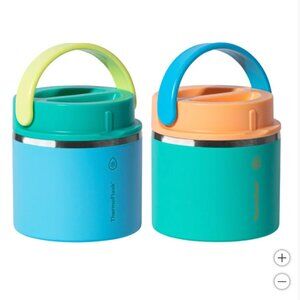 NEW! ThermoFlask 20 oz Insulated Food Jar, 2-pack Blue & Green